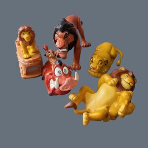 Vintage The Lion King Figures Mixed Fast-Food Premiums + Applause PVC Lot
